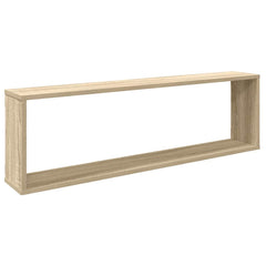 vidaXL Wall Cube Shelf 2 pcs Sonoma Oak 100x15x30 cm Engineered Wood 5