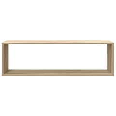 vidaXL Wall Cube Shelf 2 pcs Sonoma Oak 100x15x30 cm Engineered Wood 6