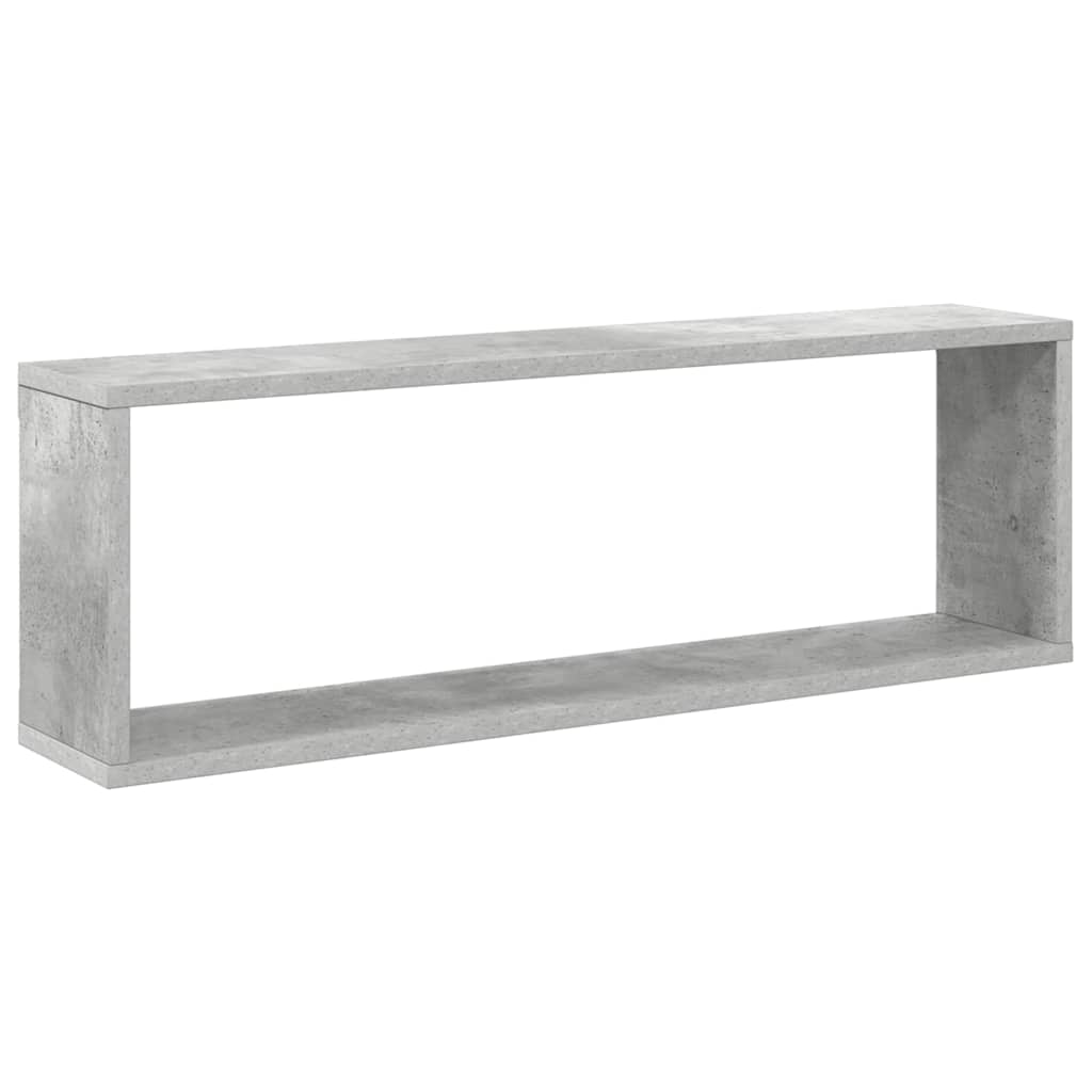 vidaXL Wall Shelf | Set of 4 | Concrete grey | Engineered wood | 80x15x26.5 cm 5