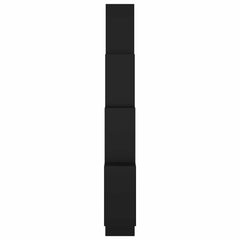 vidaXL Wall Shelf | Black | Engineered Wood | 90x15x119 cm | Wall Shelf 5