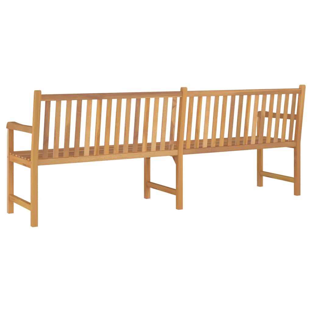 vidaXL Garden Bench 228 cm Solid Teak Wood 4