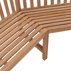 vidaXL Garden Corner Bench 185x185x90 cm Solid Teak Wood 5