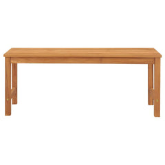 vidaXL Garden Bench 114 cm Solid Teak Wood 4