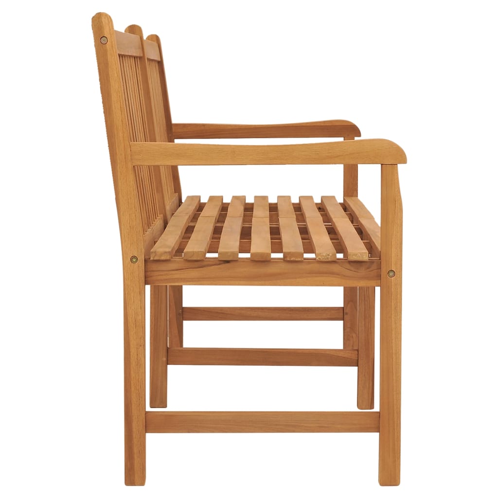 vidaXL Garden Bench | Warm Brown | Solid Teak Wood | 180 cm long bench | Durable 4