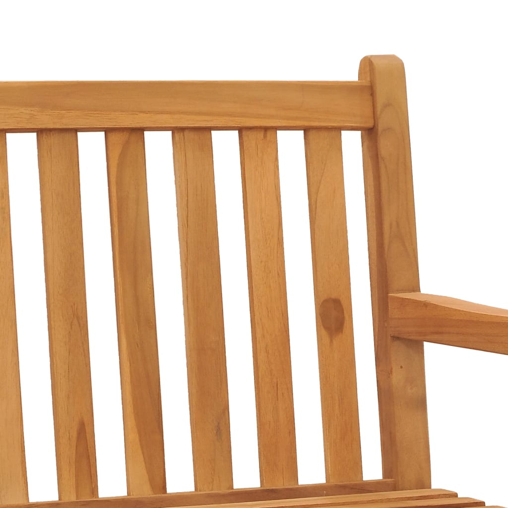vidaXL Garden Bench | Warm Brown | Solid Teak Wood | 180 cm long bench | Durable 6