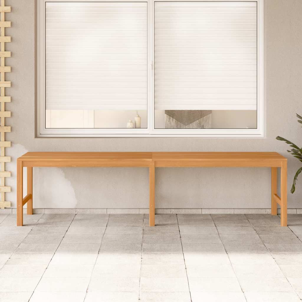 vidaXL Garden Bench | Warm Teak | Solid Teak Wood | 180 cm length | Durable 3
