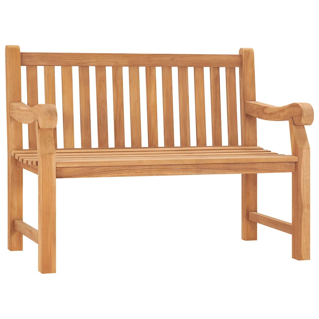 vidaXL Garden Bench 114 cm Solid Teak Wood 1