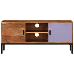 vidaXL TV Cabinet | Honey brown and grey | Solid acacia wood, powder-coated iron 4