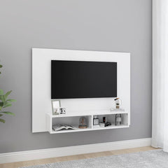 Wall TV Cabinet 120x23,5x90 cm Engineered Wood White