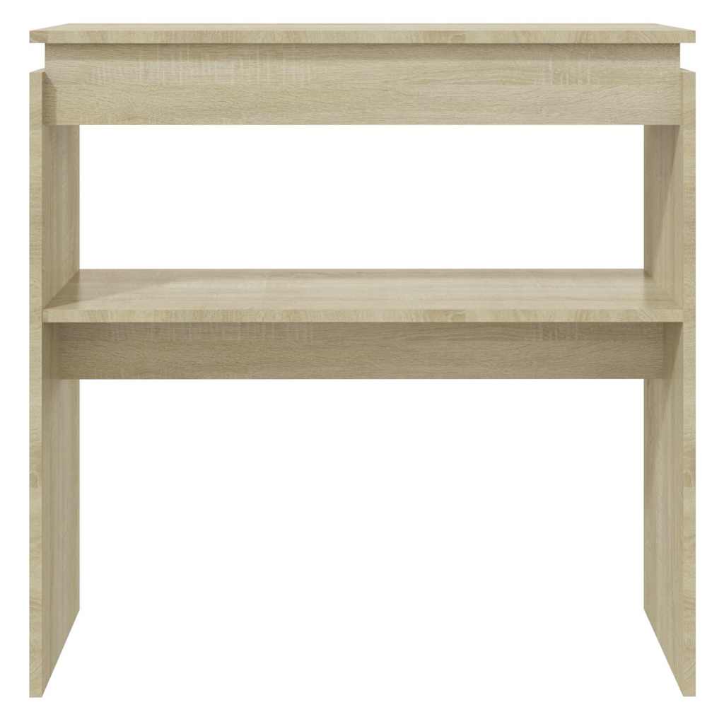 808317 vidaXL Console Table Sonoma Oak 80x30x80 cm Engineered Wood 3