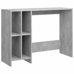 vidaXL Desk | Concrete grey | Engineered wood | Compact | Shelving | Desk 2