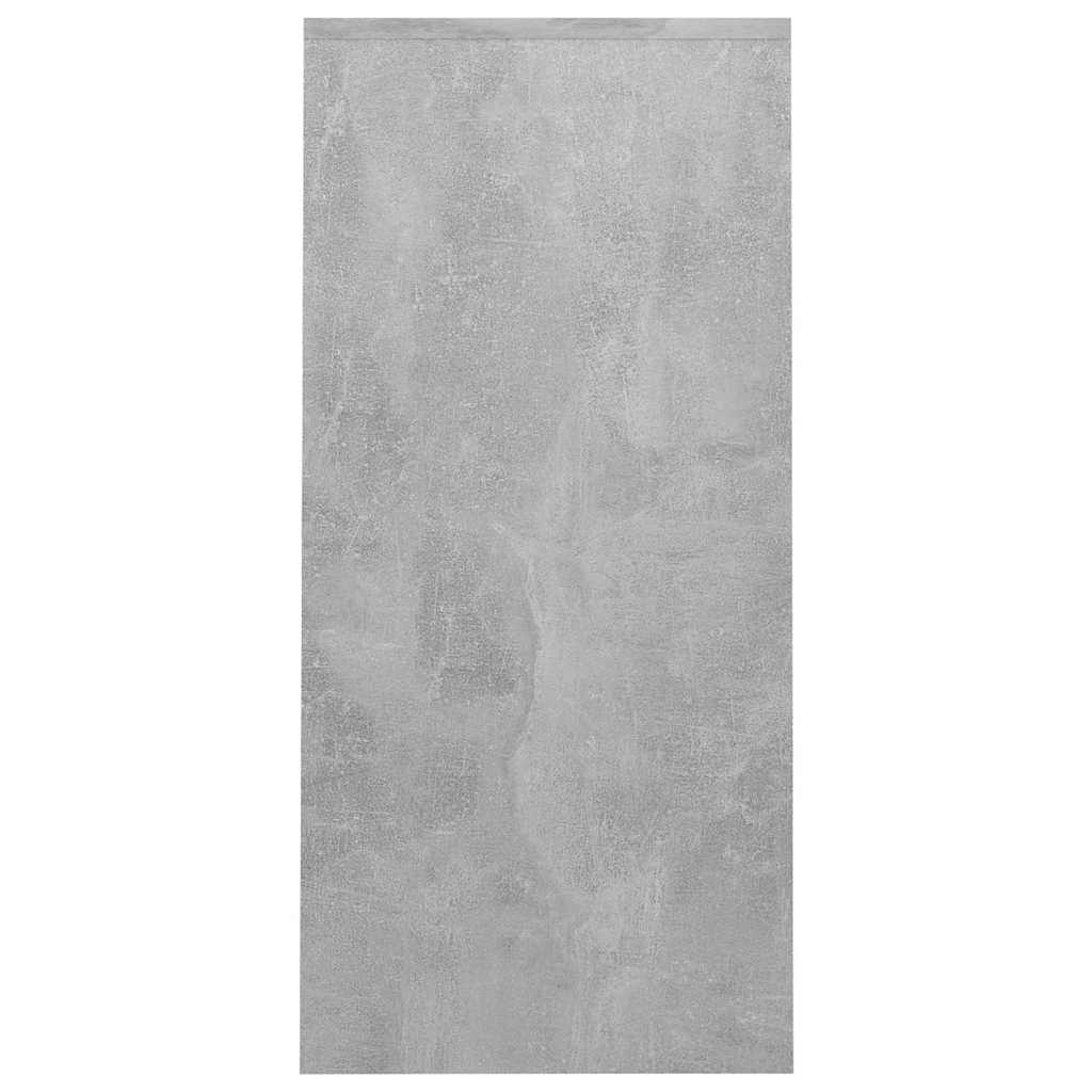 vidaXL Desk | Concrete grey | Engineered wood | Compact | Shelving | Desk 4