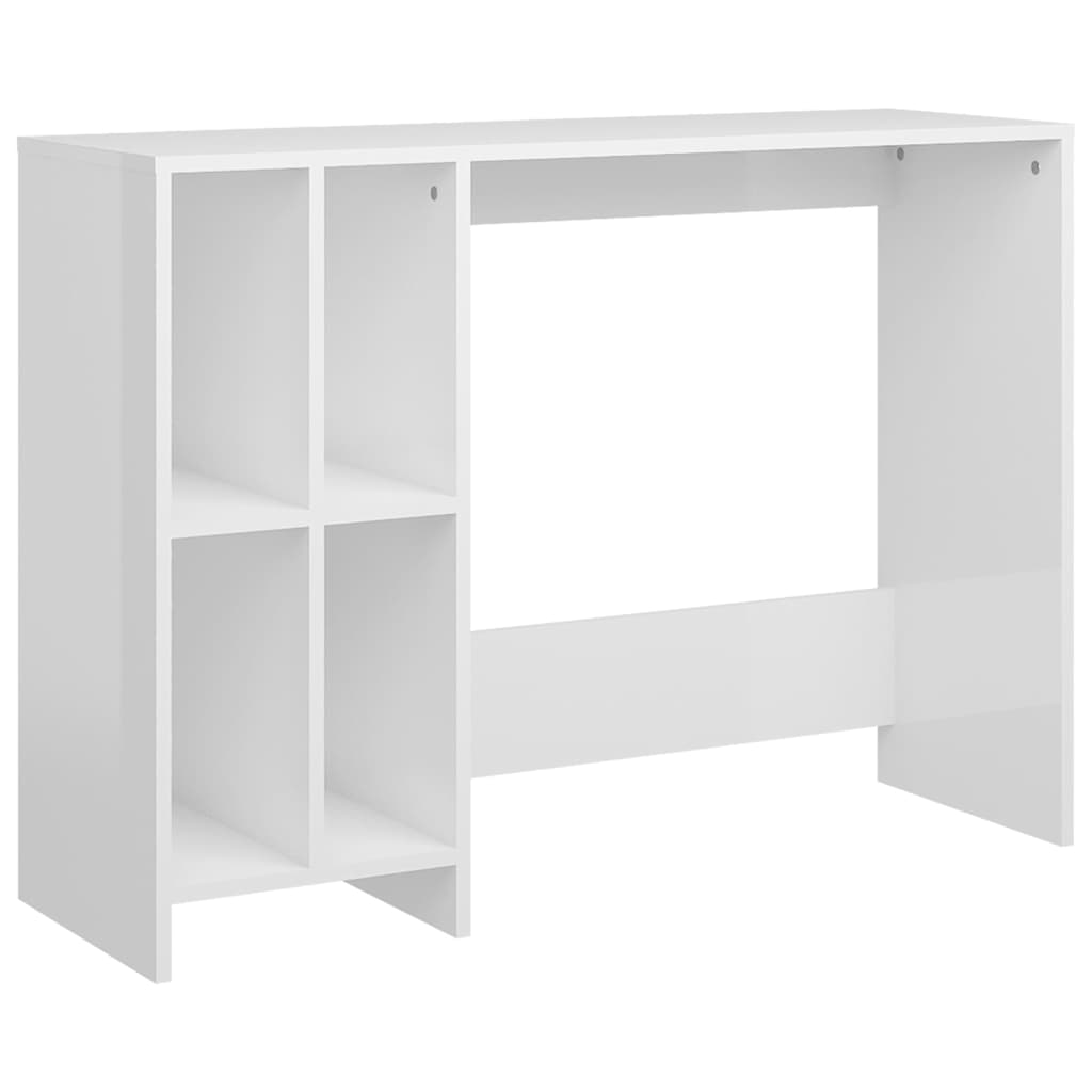 Notebook Desk 102,5x35x75 cm Engineered Wood High gloss white