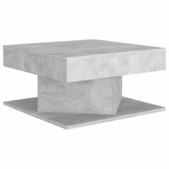 vidaXL Coffee Table Concrete Grey 57x57x30 cm Engineered Wood 2