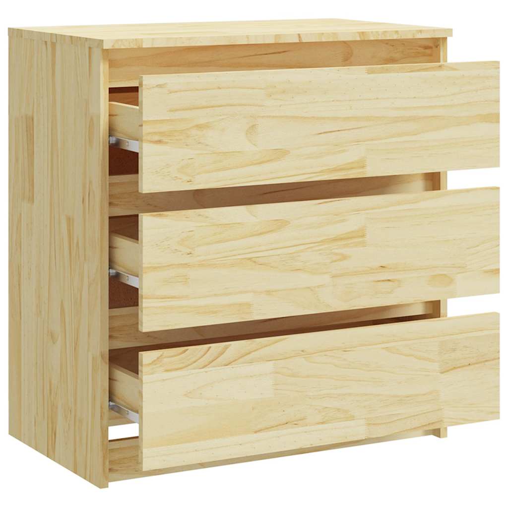 Bedside Cabinet 60x36x64 cm Solid Wood Pine Natural
