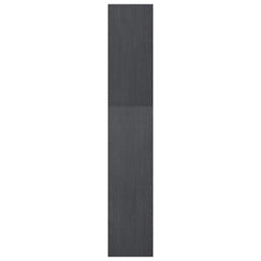 vidaXL Book Cabinet | Grey | Solid Pinewood | Tall and Narrow | Book Cabinet 6