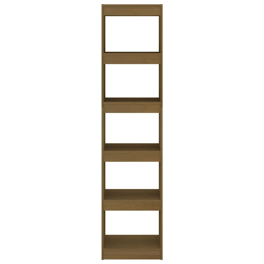vidaXL Book Cabinet | Honey brown | Solid pinewood | Standard | Book Cabinet 5