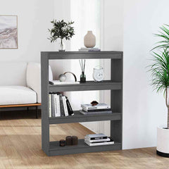 vidaXL Book Cabinet/Room Divider 80x30x103.5 cm Solid Wood Pine