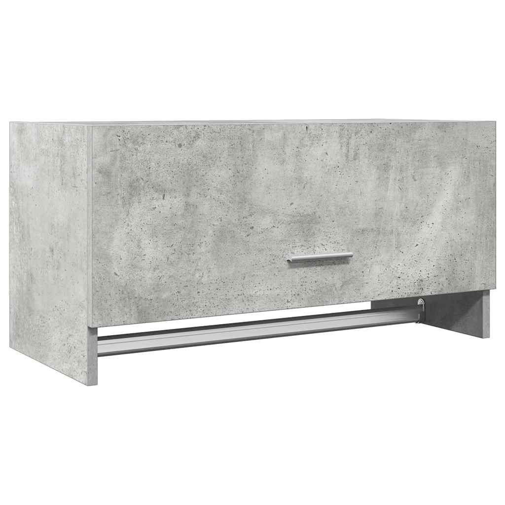 808246 vidaXL Wardrobe Concrete Grey 70x32,5x35 cm Engineered Wood 2