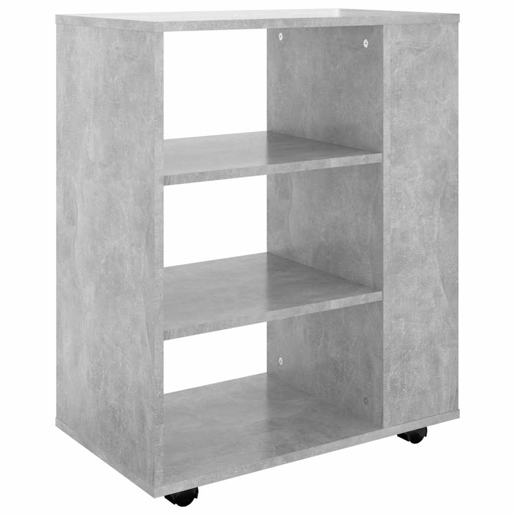 vidaXL Storage Cabinet | Concrete grey | Engineered wood | Rollable 2
