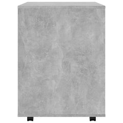 vidaXL Rolling Cabinet Concrete Grey 60x53x72 cm Engineered Wood 6