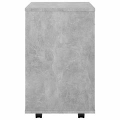 vidaXL Rolling Cabinet Concrete Grey 46x36x59 cm Engineered Wood 5
