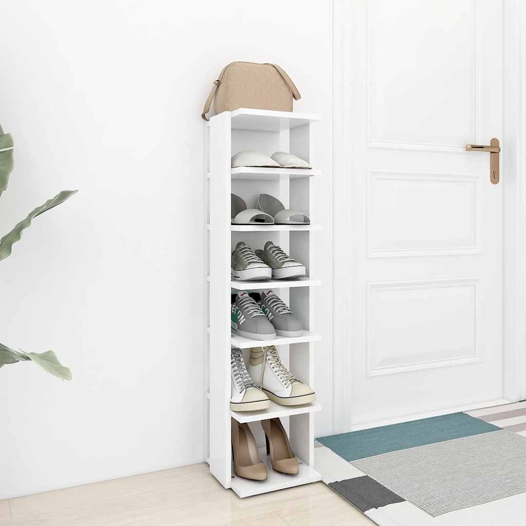 vidaXL Shoe Cabinet | White | Engineered wood | Tall and narrow | Shoe Cabinet 3