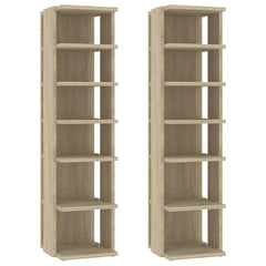 vidaXL Shoe Cabinet | Set of 2 | Sonoma oak | Engineered wood | Medium | Storage 2