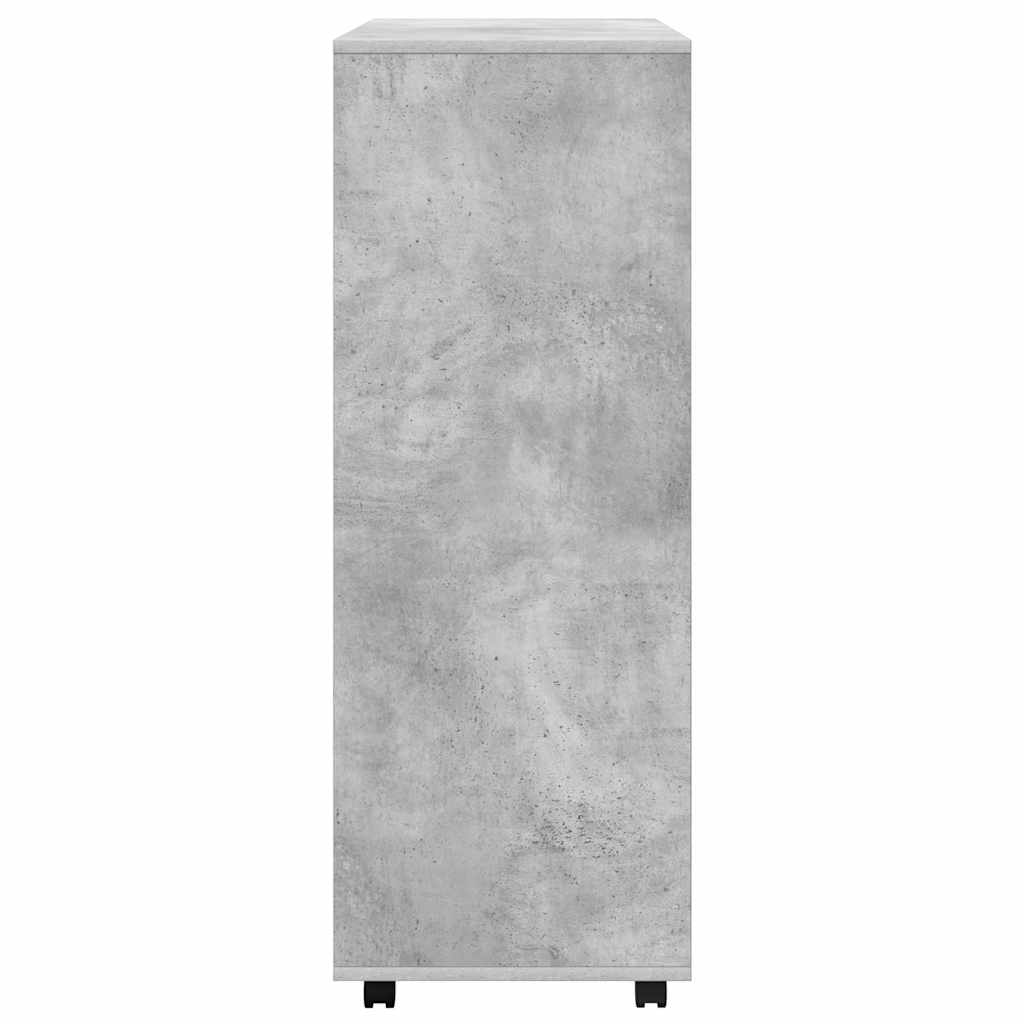 vidaXL Wardrobe | Concrete grey | Engineered wood | Medium | Rollable 4
