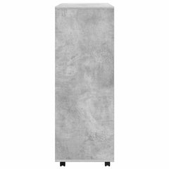 vidaXL Wardrobe | Concrete grey | Engineered wood | Medium | Rollable 4