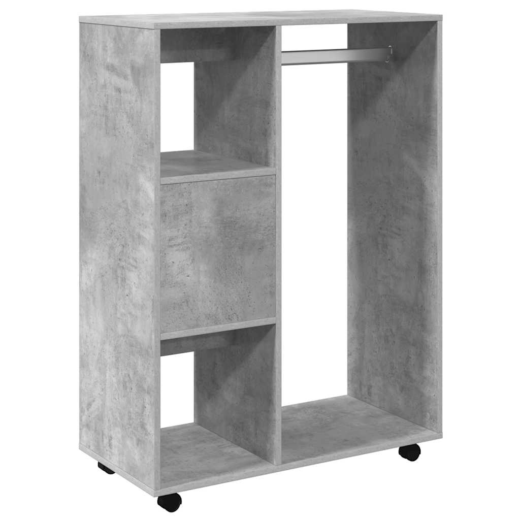 vidaXL Wardrobe | Concrete grey | Engineered wood | Medium | Rollable 5