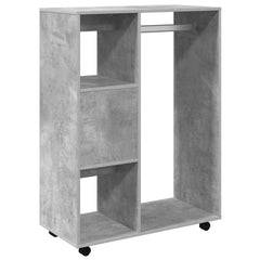 vidaXL Wardrobe | Concrete grey | Engineered wood | Medium | Rollable 5
