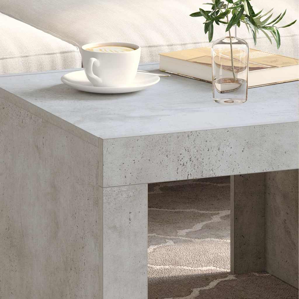 vidaXL Coffee Table | Concrete Grey | Engineered Wood | Durable 3