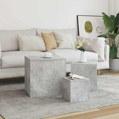 vidaXL Side Tables 3 pcs Engineered Wood