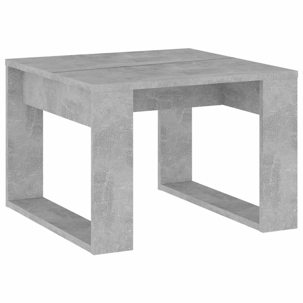 808625 vidaXL Side Table Concrete Grey 50x50x35 cm Engineered Wood 2