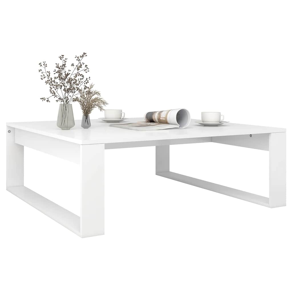 808630 vidaXL Coffee Table White 100x100x35 cm Engineered Wood 6