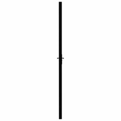 Interior Door ESG Glass and Aluminium Black Black and transparent 83 x 201.5 cm 2 horizontal bars