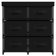 vidaXL Storage Cabinet | Black | Steel, Polyester | Medium | Light Weight 3
