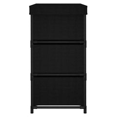 vidaXL Storage Cabinet | Black | Steel, Polyester | Medium | Light Weight 4