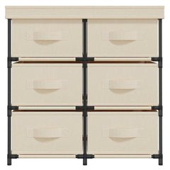 vidaXL Storage Cabinet | Cream | Steel | Medium | Lightweight 3
