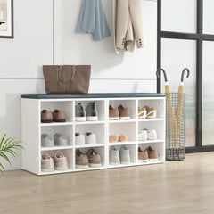 vidaXL Shoe Cabinets 2 pcs White 52,5x30x50 cm 3