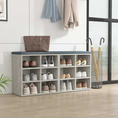 vidaXL Shoe Cabinets 2 pcs Concrete Grey 52,5x30x50 cm 3