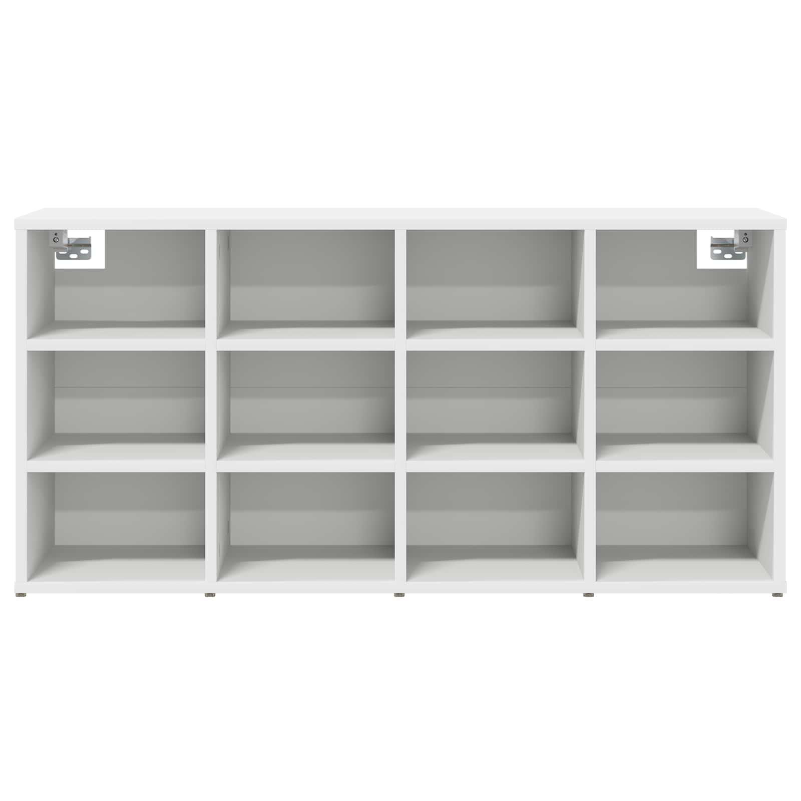 vidaXL Shoe Cabinet 103 x 30 x 51 cm Engineered Wood White 5