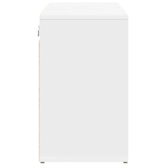 vidaXL Shoe Cabinet 103 x 30 x 51 cm Engineered Wood White 6