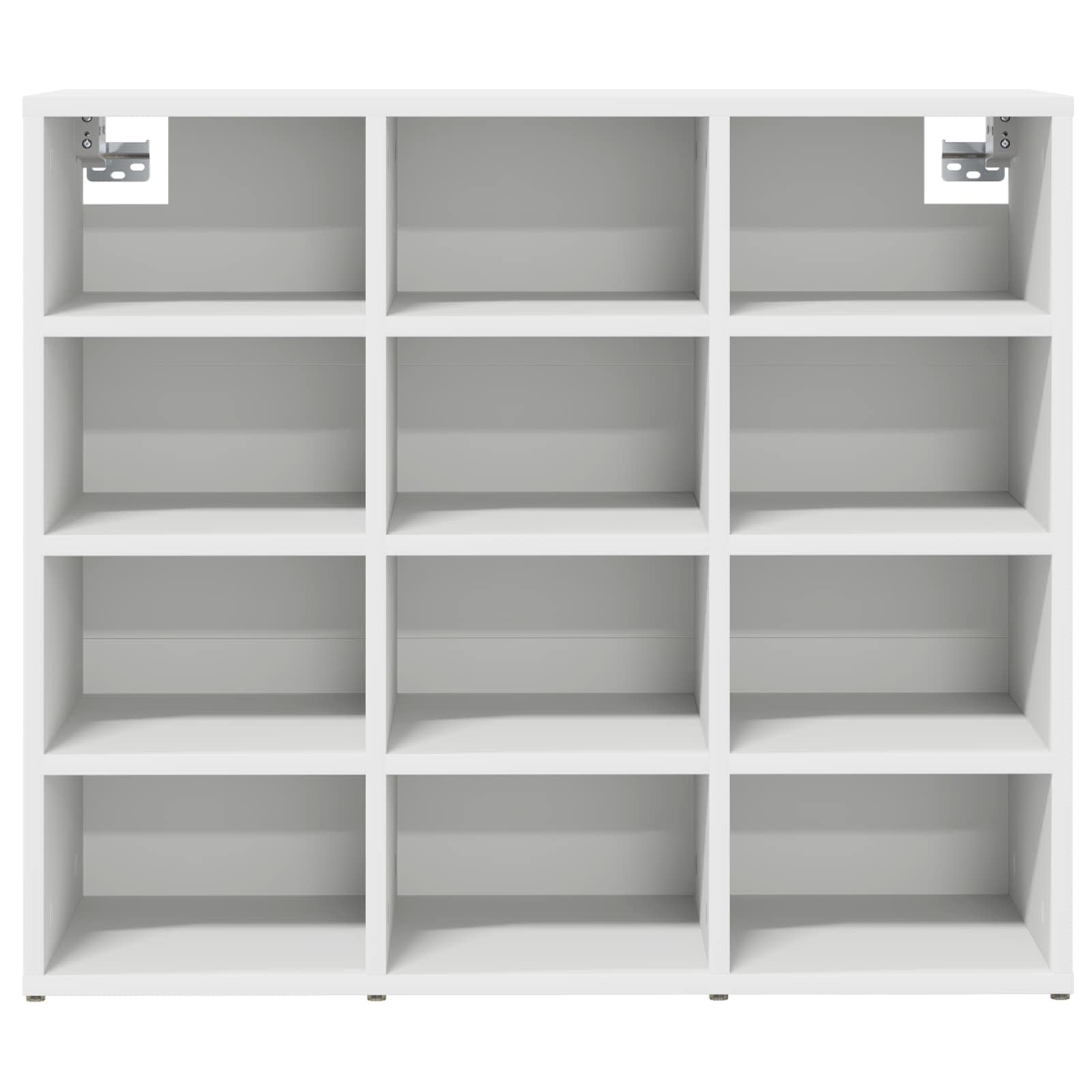 vidaXL Shoe Cabinet 77.5 x 30 x 67 cm Engineered Wood White 5