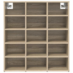 vidaXL Shoe Cabinet 77.5 x 30 x 83.5 cm Engineered Wood Sonoma Oak 5