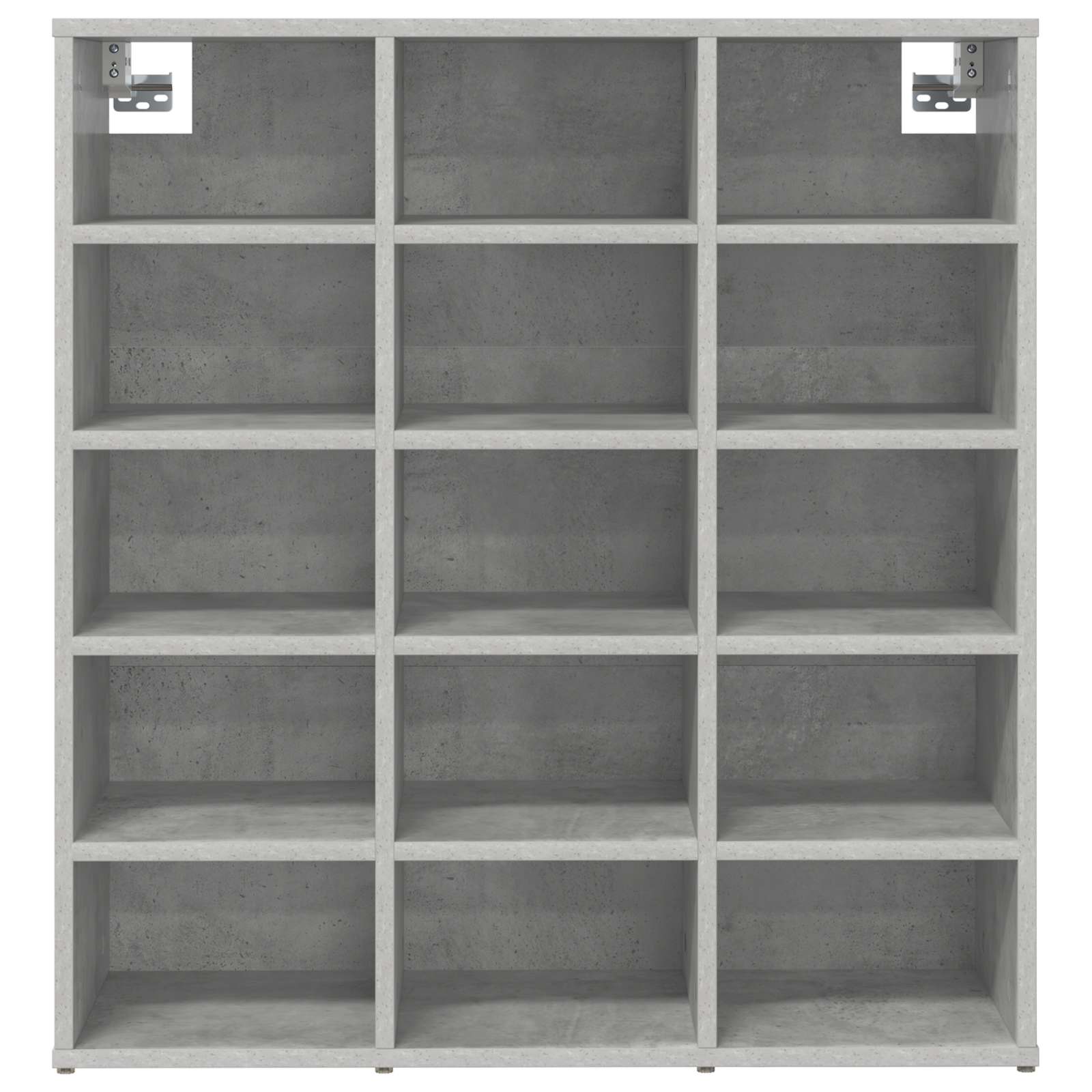 vidaXL Shoe Cabinet 77.5 x 30 x 83.5 cm Engineered Wood Concrete grey 5