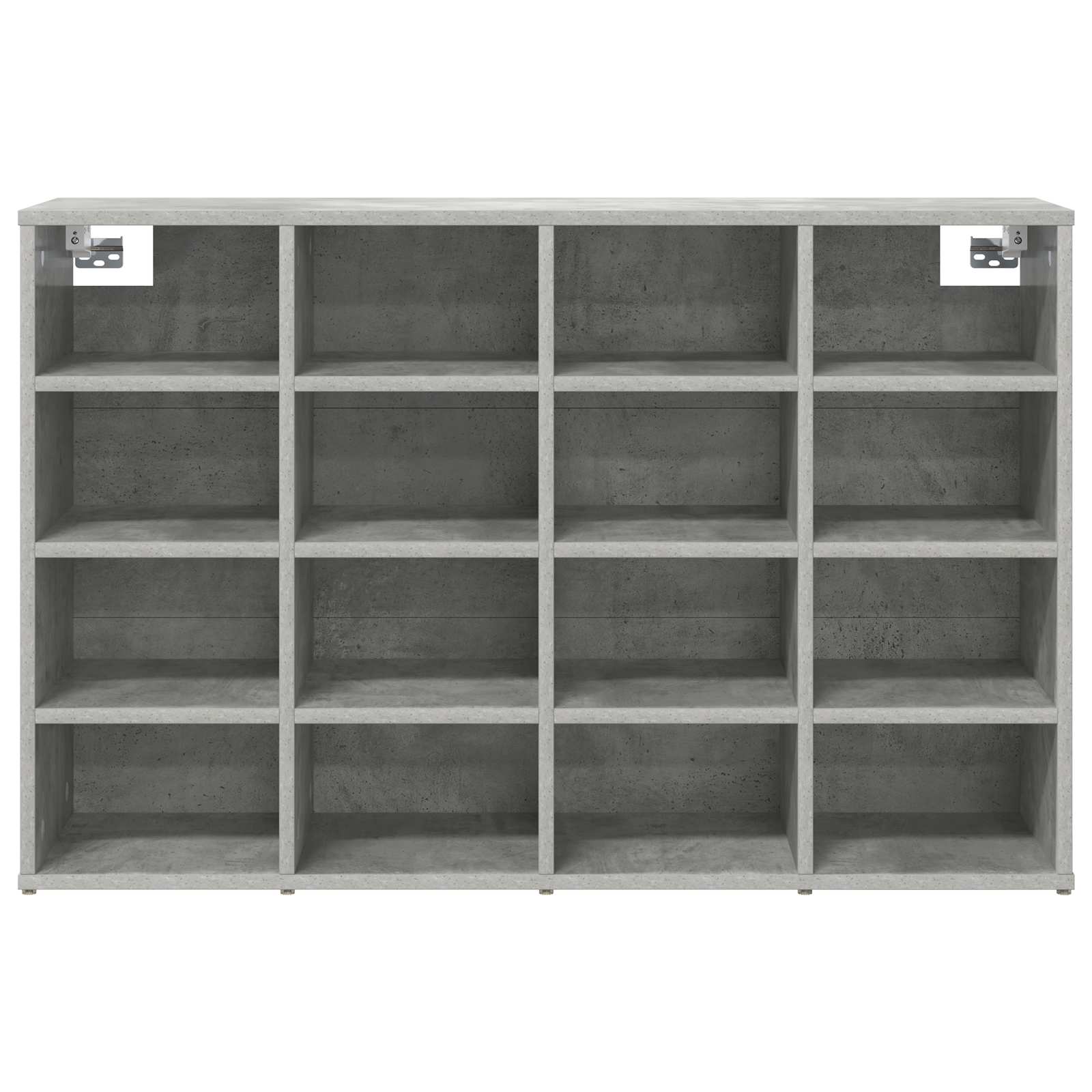 vidaXL Shoe Cabinet 103 x 30 x 67 cm Engineered Wood Concrete grey 5