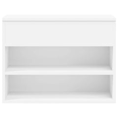 808738 vidaXL Shoe Bench White 60x30x45 cm Engineered Wood 4
