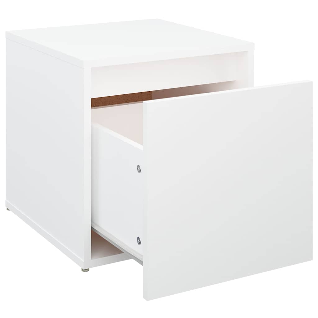 vidaXL Box Drawer | White | Engineered wood | Medium | Box Drawer | Square 6